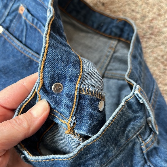 Levi’s vintage high waist 90’s 501 button fly XX size 32/31 mint condition - Picture 9 of 10